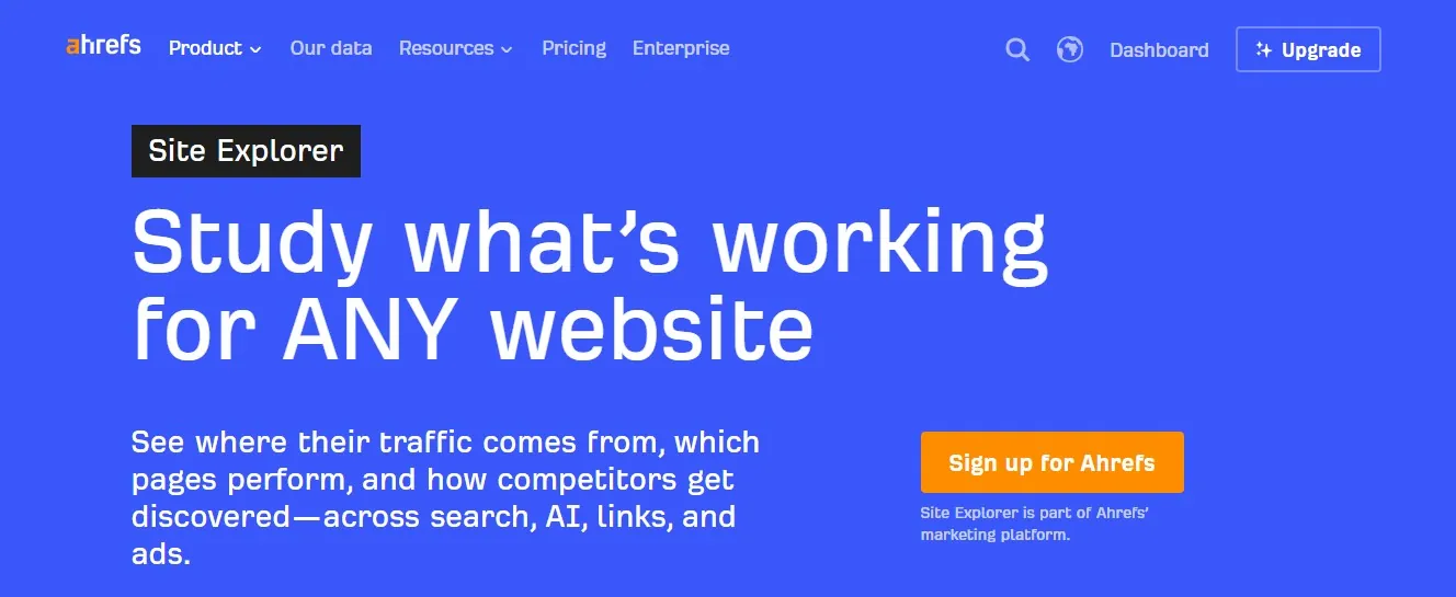 ahrefs paid tool similar to semrush