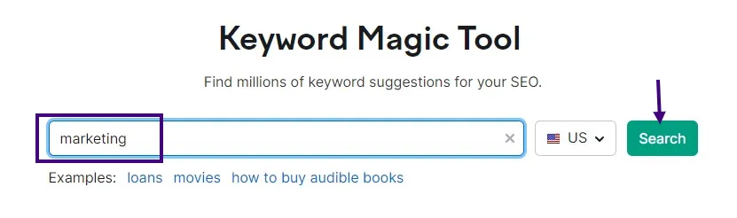Keyword Magic Tool