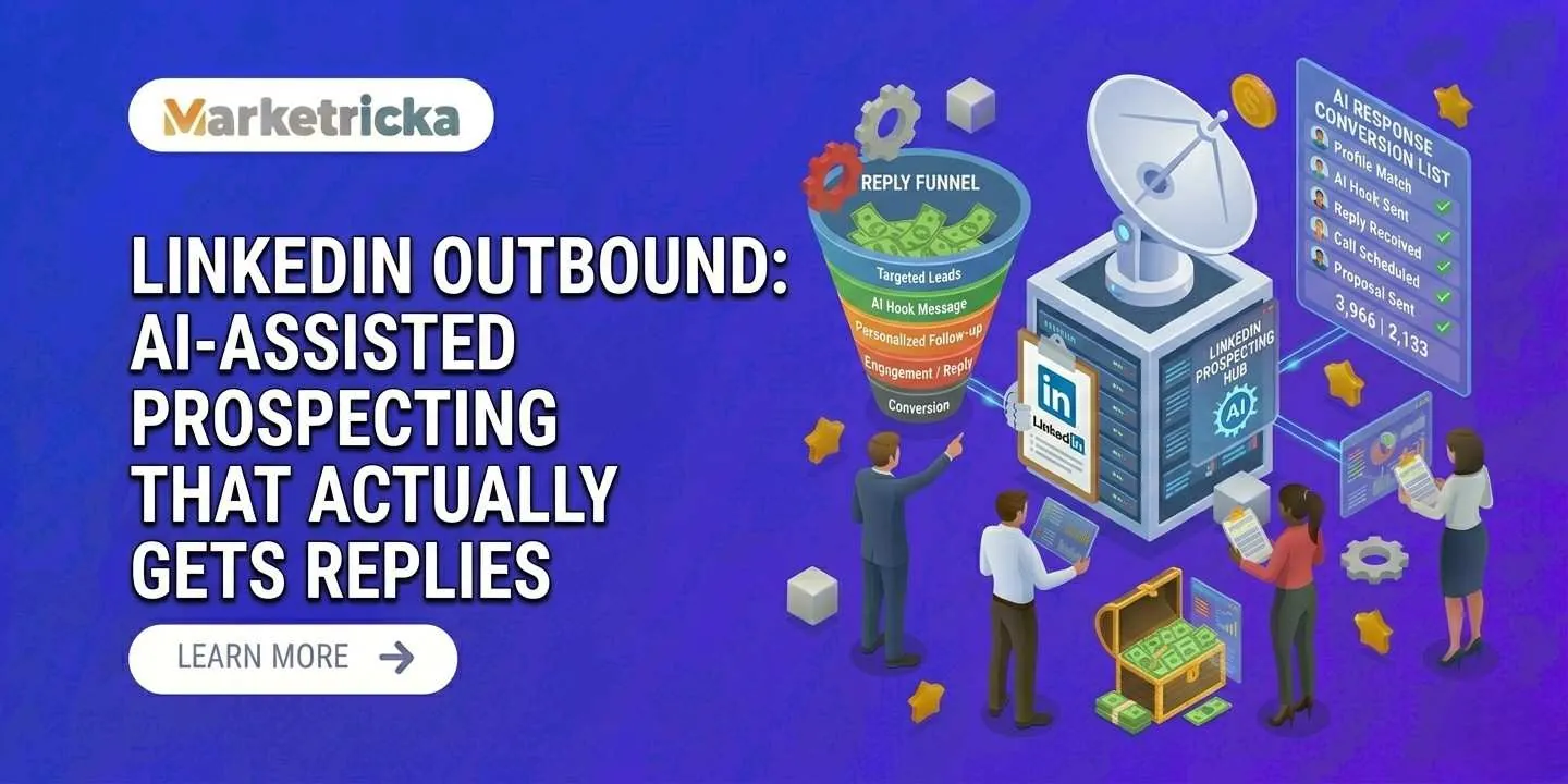 LinkedIn Outbound with AI That Gets Replies | Marketricka