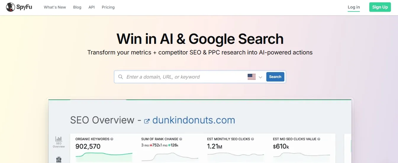 spyfu paid tool similar to semrush