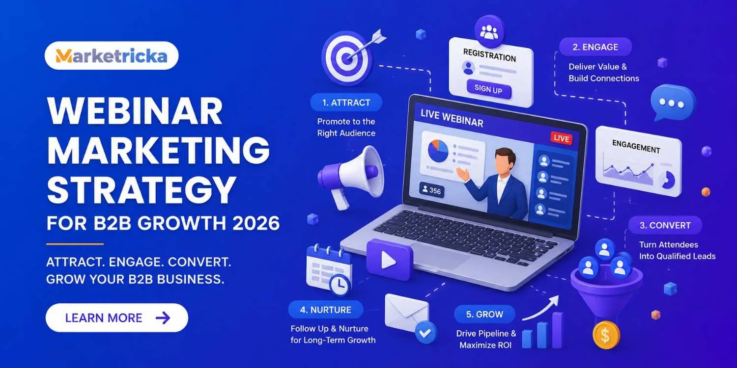 Webinar Marketing Strategy for B2B Growth 2026 | Marketricka